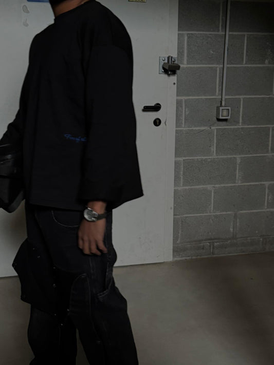 Longsleeve SEYTIEN NERO/BLU