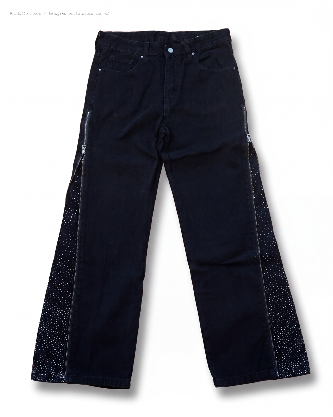 Jeans Flared Diamond Nero