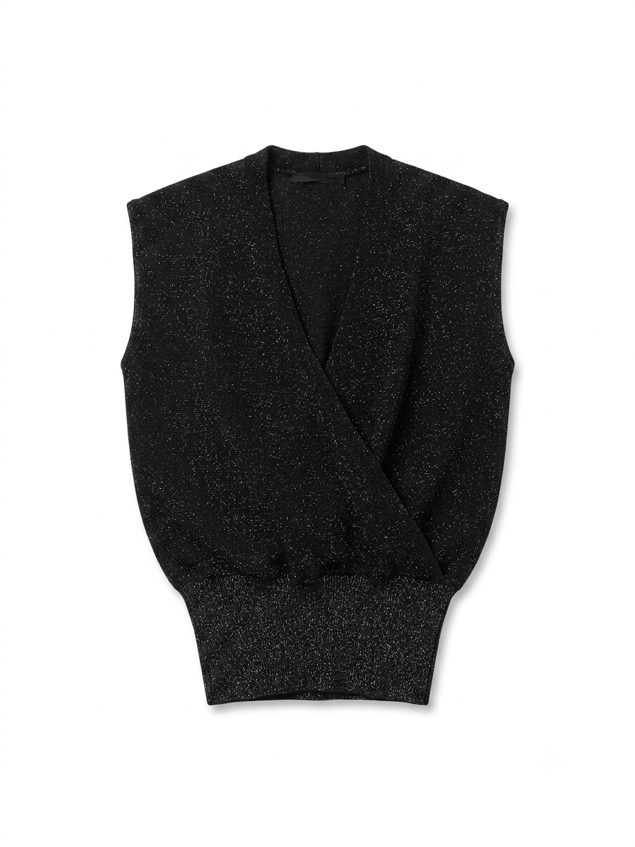 SMANICATO GLITTER NERO