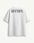 SEYITIEN T-Shirt Cropped BIANCO/NERO