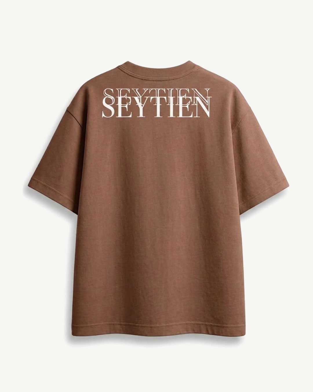 T-shirt cropped SEYITIEN marrone