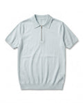 POLO FILO ZIP GHIACCIO