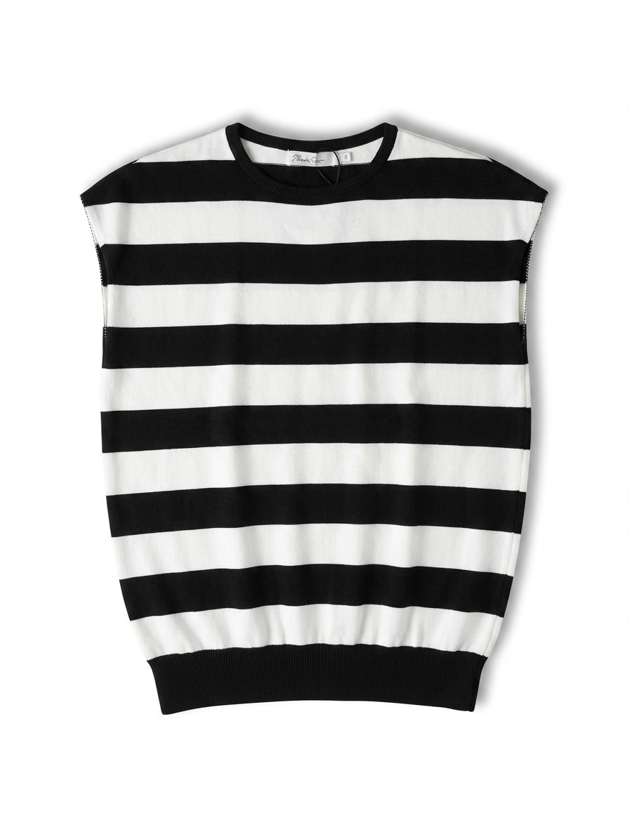 T-SHIRT SMANICATO NERO