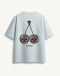 T-shirt Ciliegia SEYITIEN azzurra