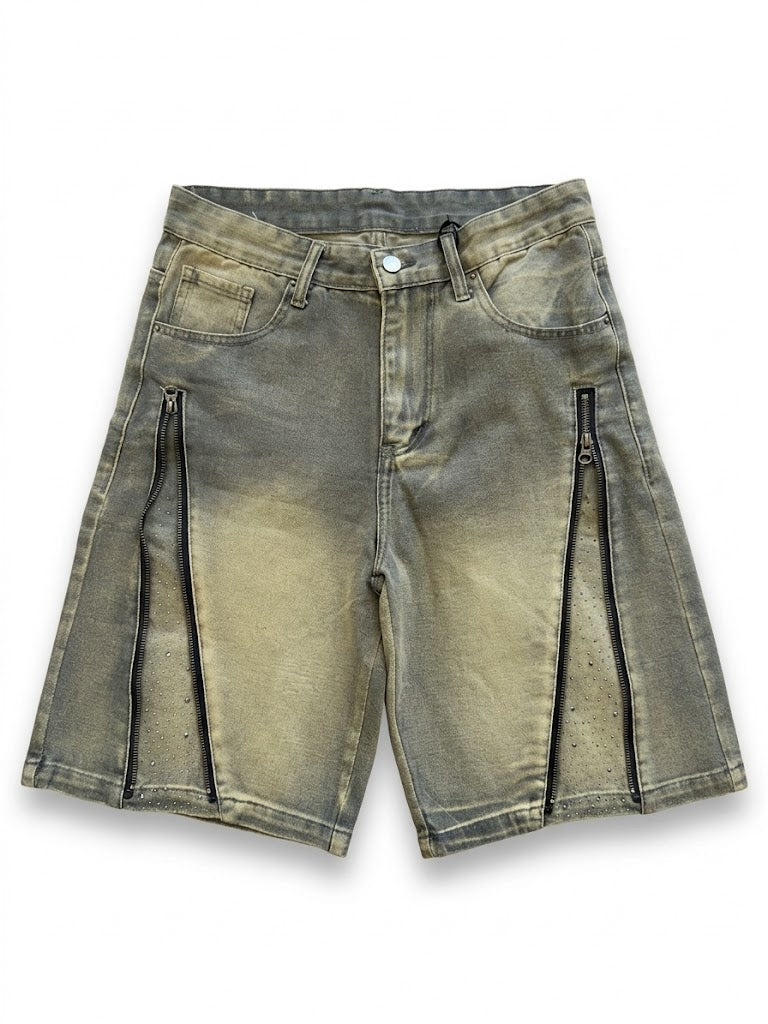 BERMUDA FLARED ZIP DIAMOND