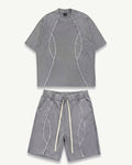 Coordinato Flared Grigio