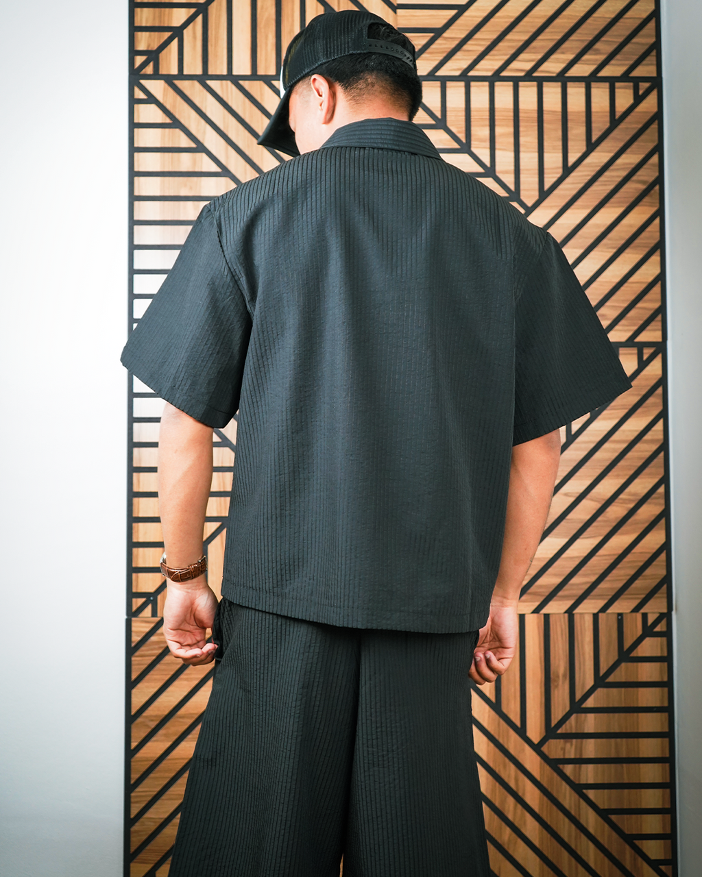 Coordinato a Costine Zip Nero