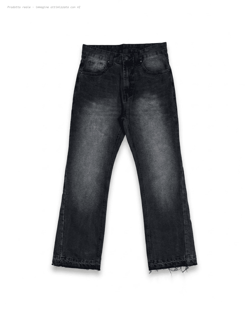 Jeans Flared Basic Nero