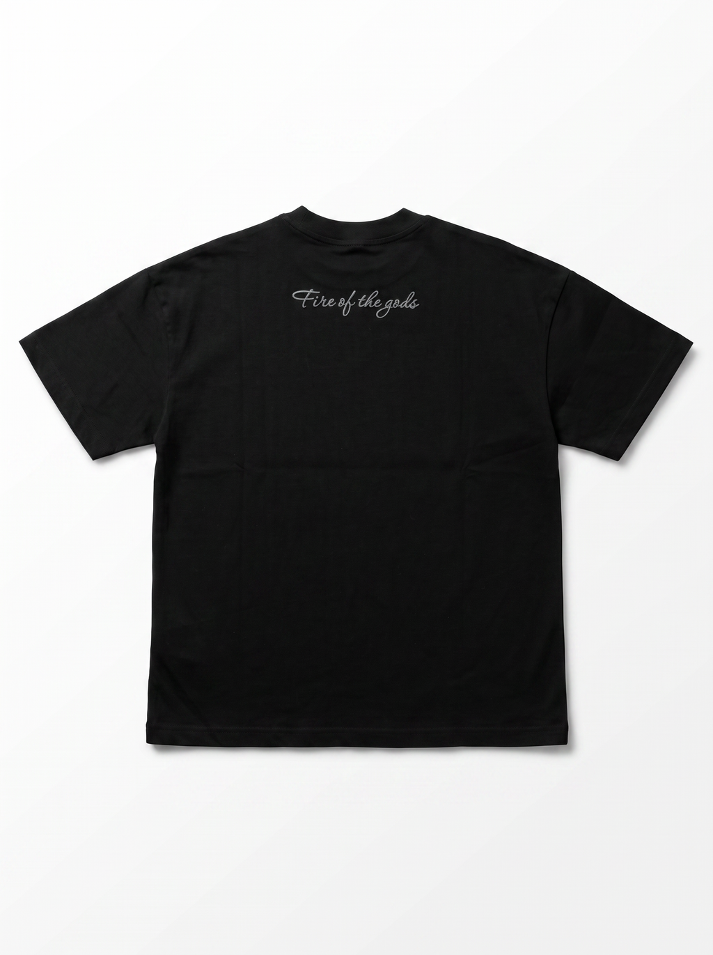 T-SHIRT FIRE OF NERO LOGO PIOMBO