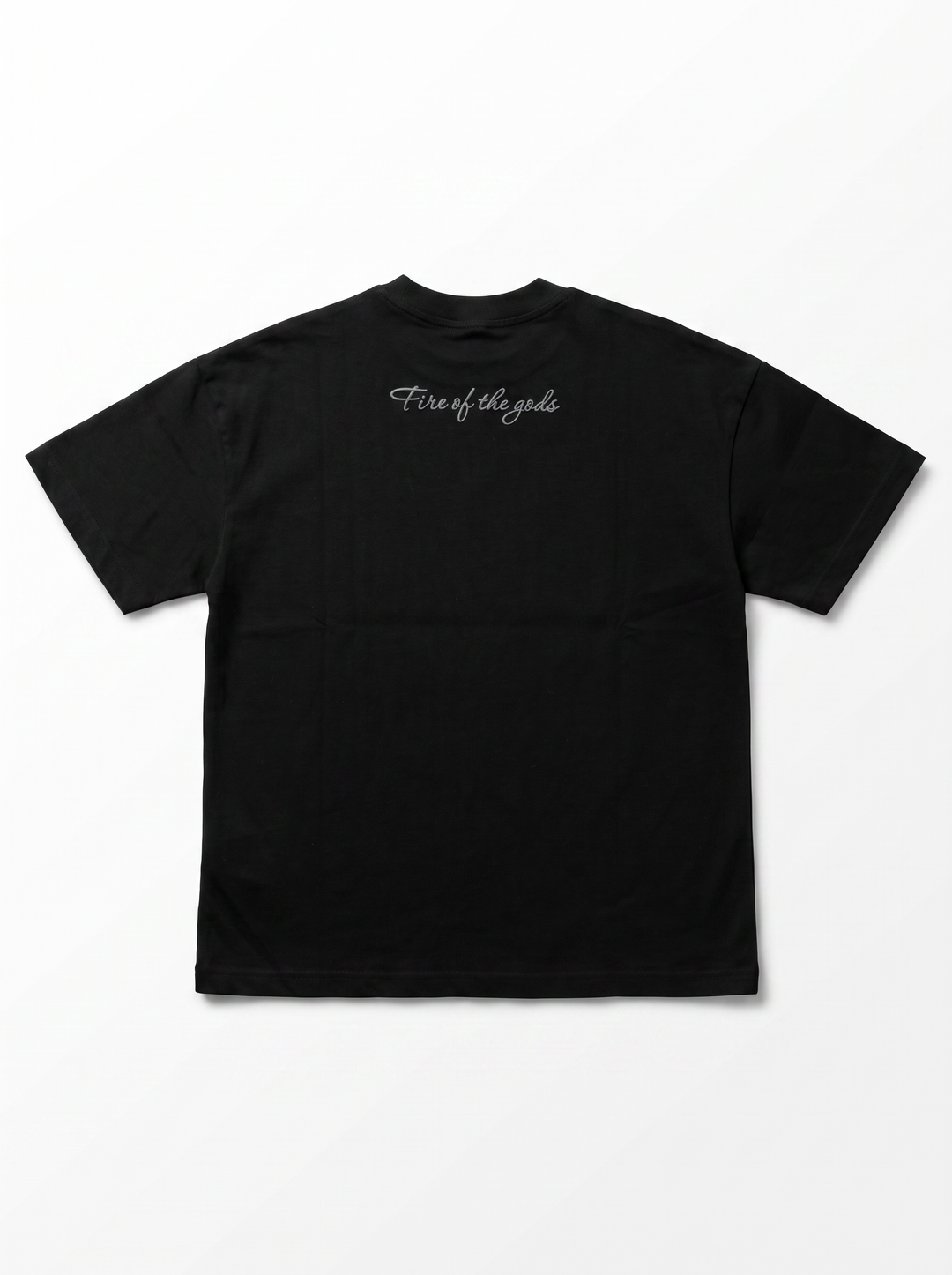 T-SHIRT FIRE OF NERO LOGO PIOMBO