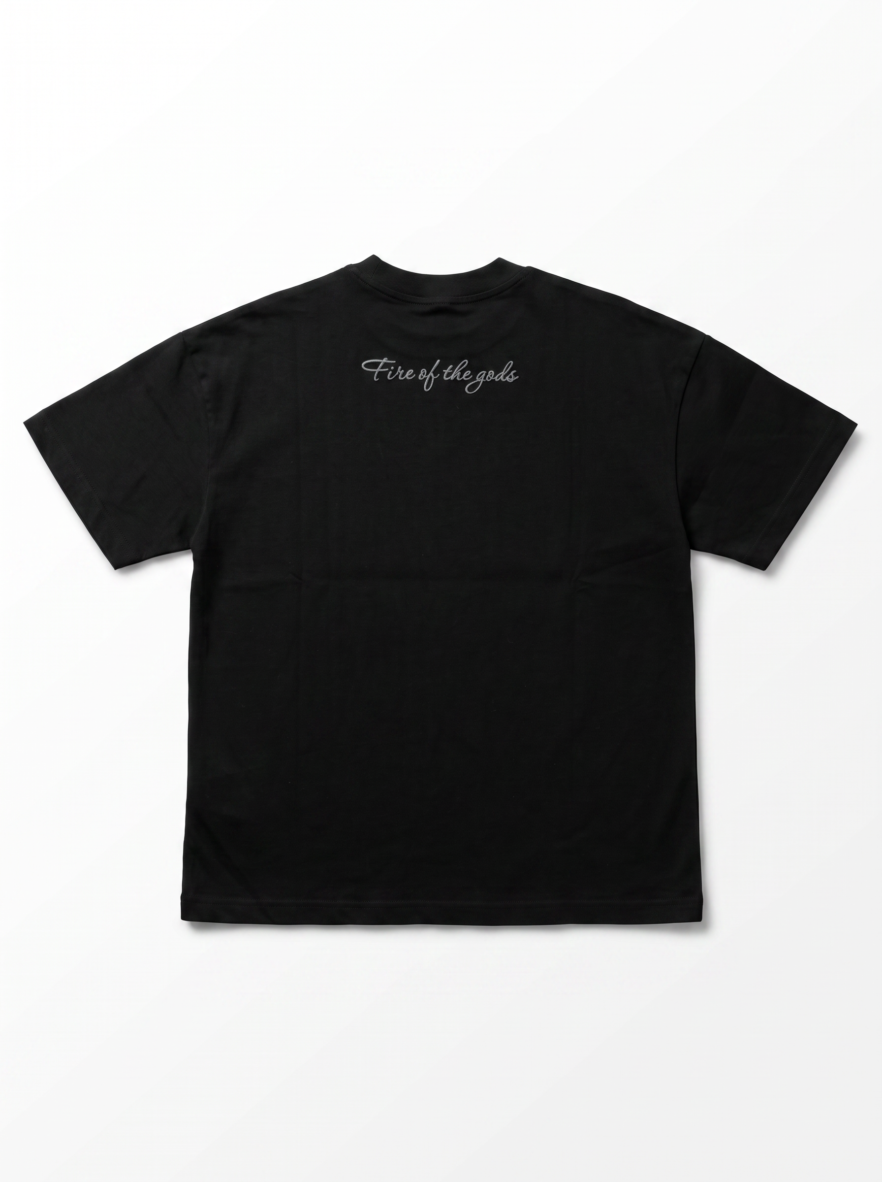 T-SHIRT FIRE OF NERO LOGO PIOMBO