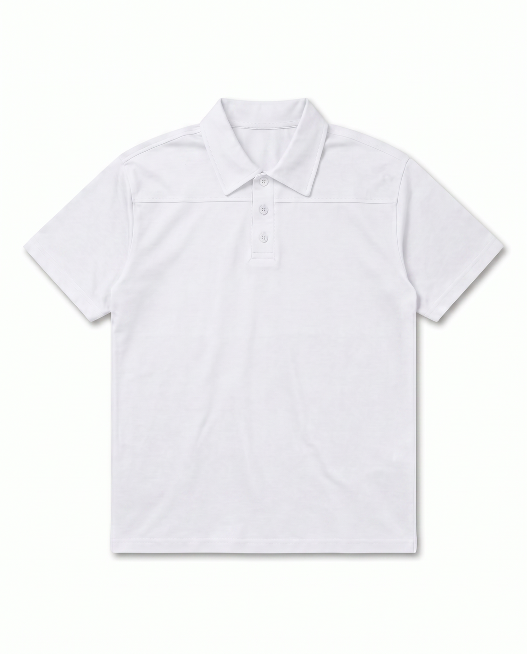 T-SHIRT POLO COTONE BIANCO