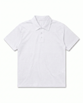 T-SHIRT POLO COTONE BIANCO