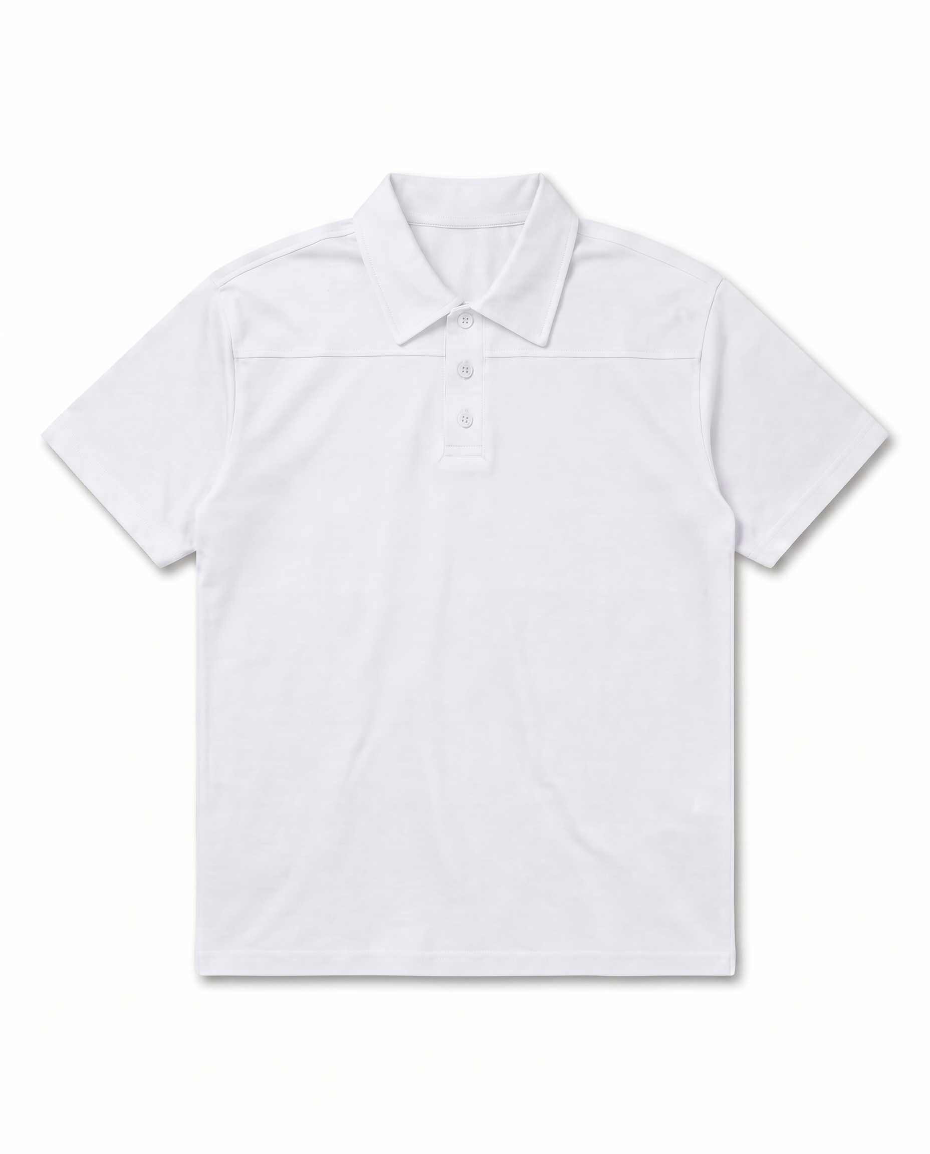 T-SHIRT POLO COTONE BIANCO