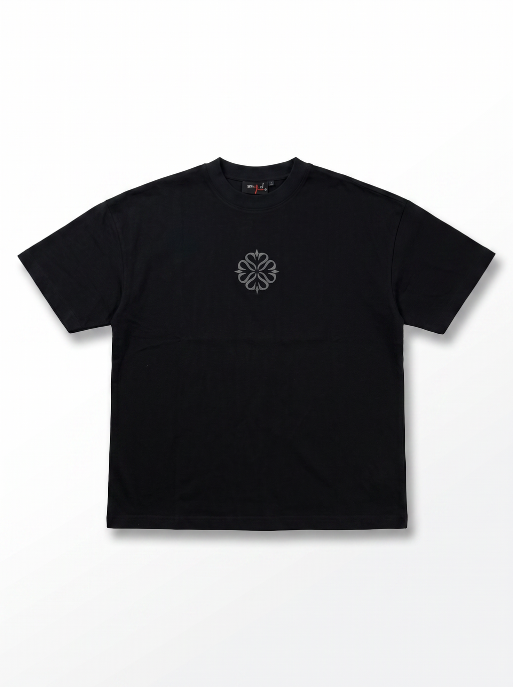 T-SHIRT FIRE OF NERO LOGO PIOMBO