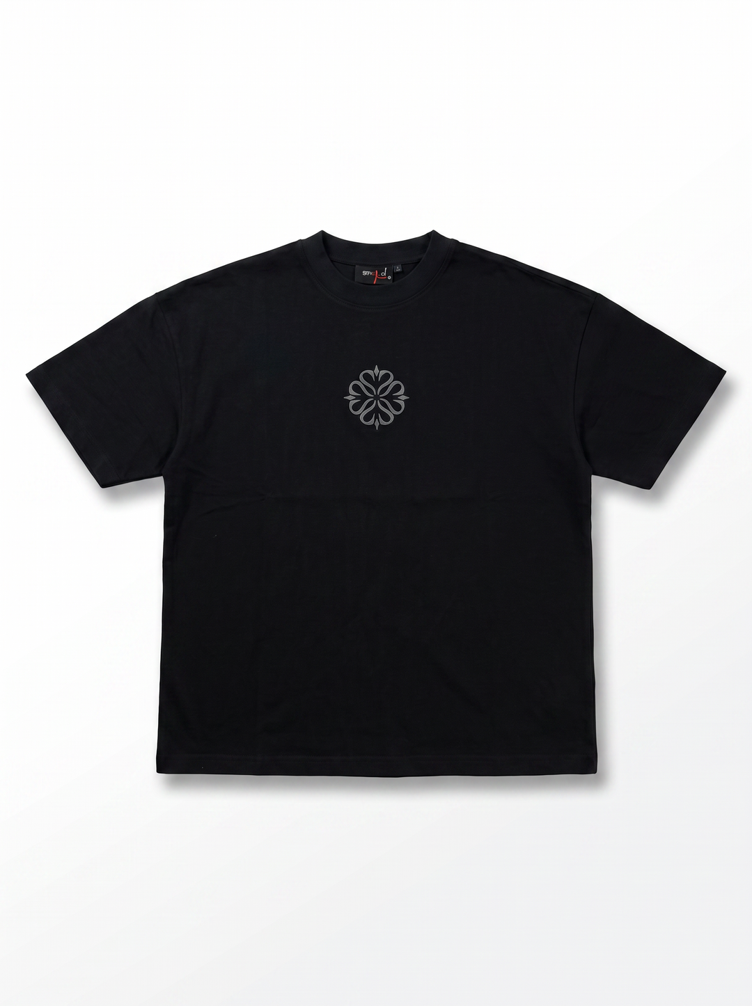 T-SHIRT FIRE OF NERO LOGO PIOMBO