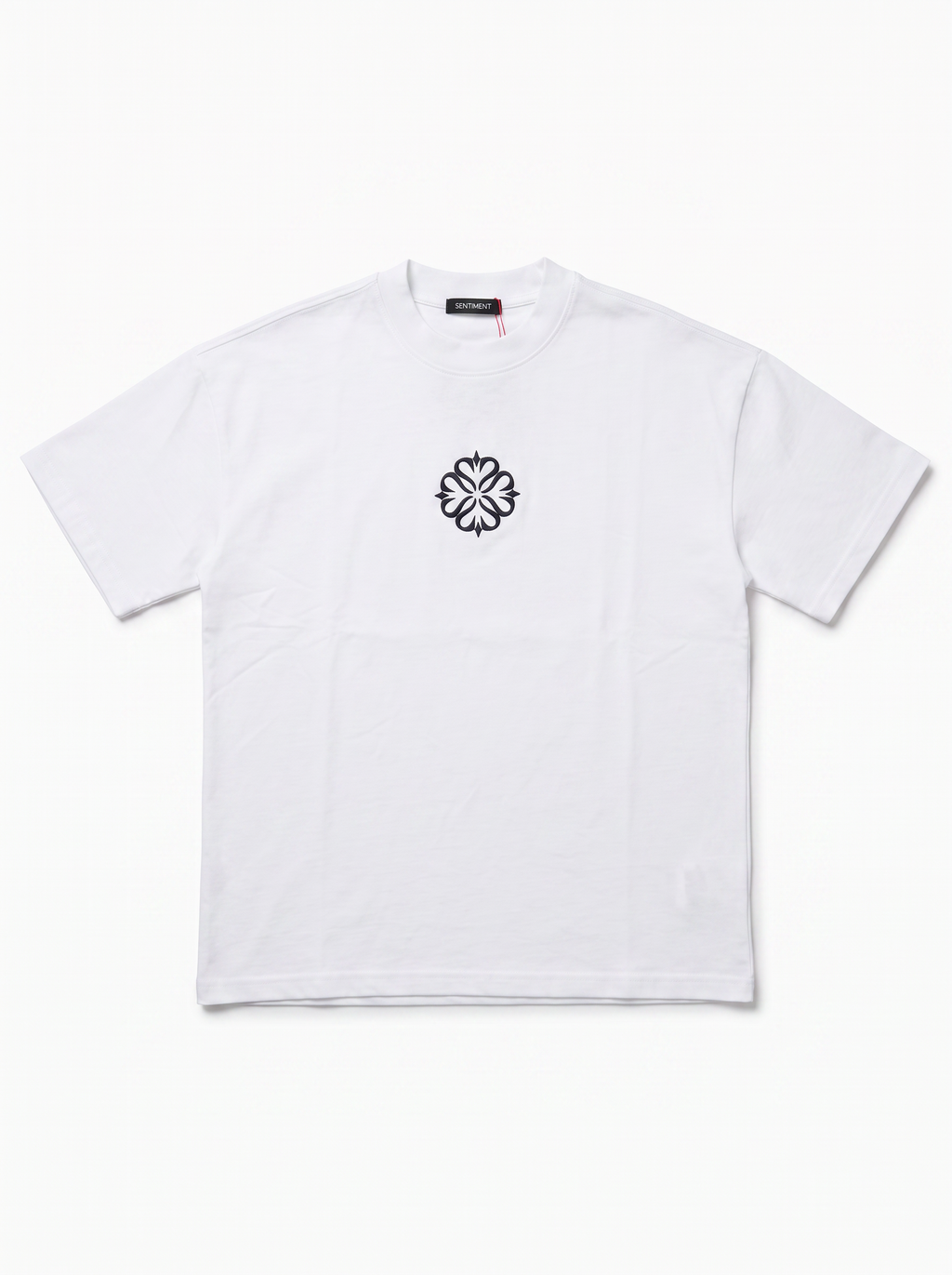 T-SHIRT FIRE OF BIANCO LOGO NERO
