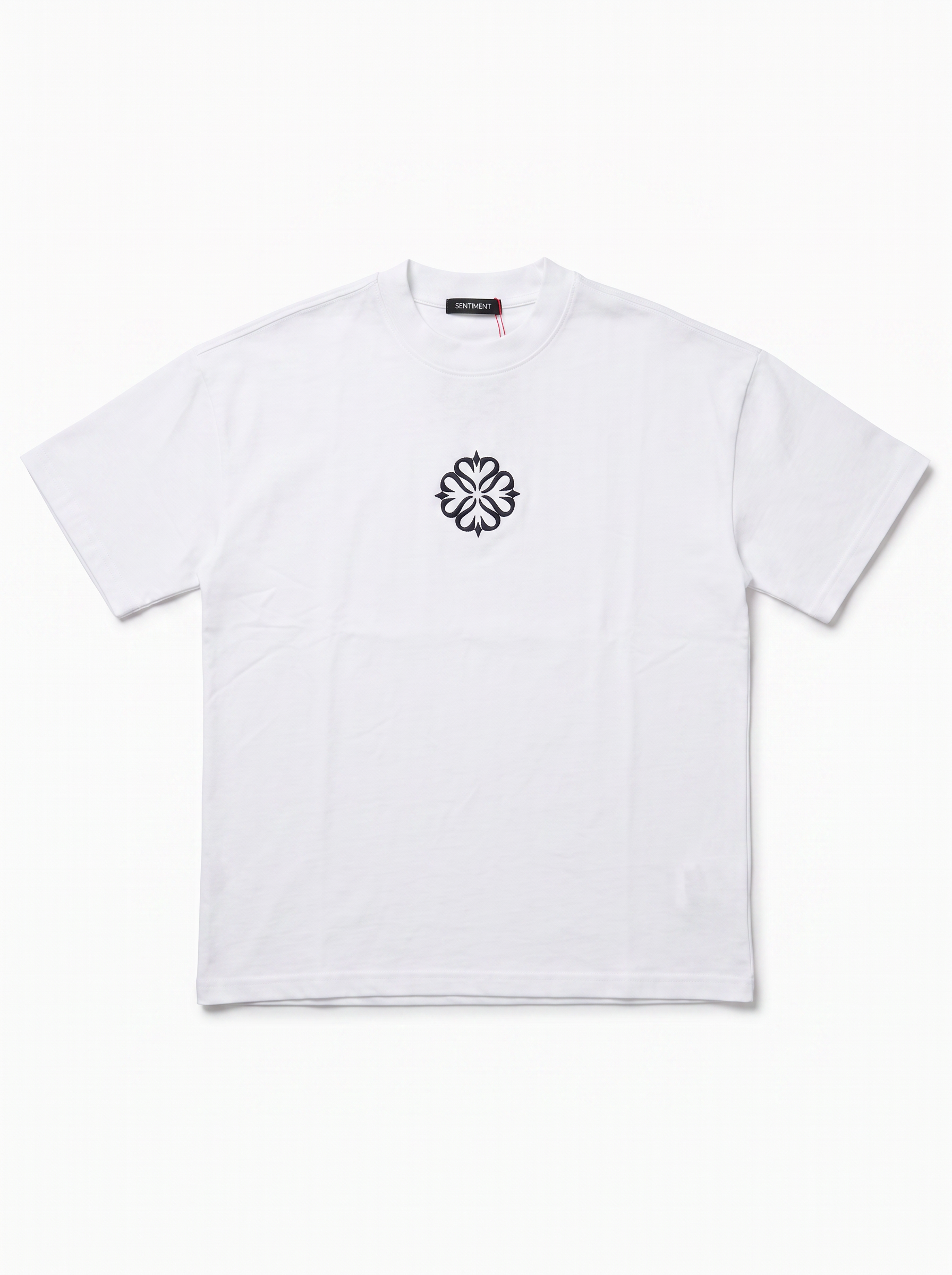 T-SHIRT FIRE OF BIANCO LOGO NERO