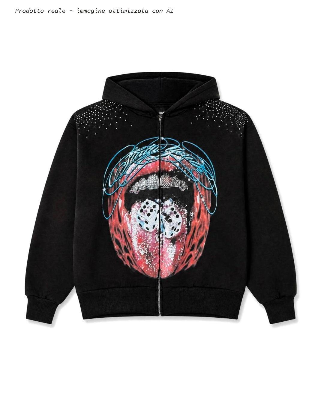 FELPA BOCCA DIAMOND ZIP