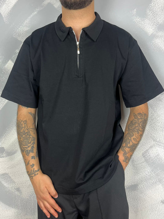 T-SHIRT ZIP COTONE
