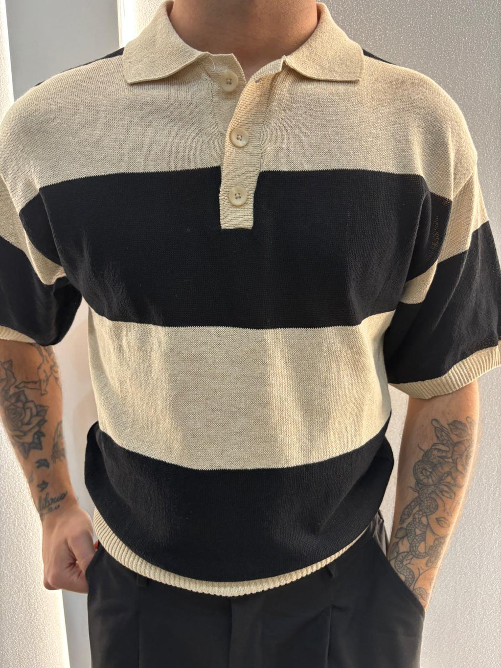 T-SHIRT POLO RIGHE