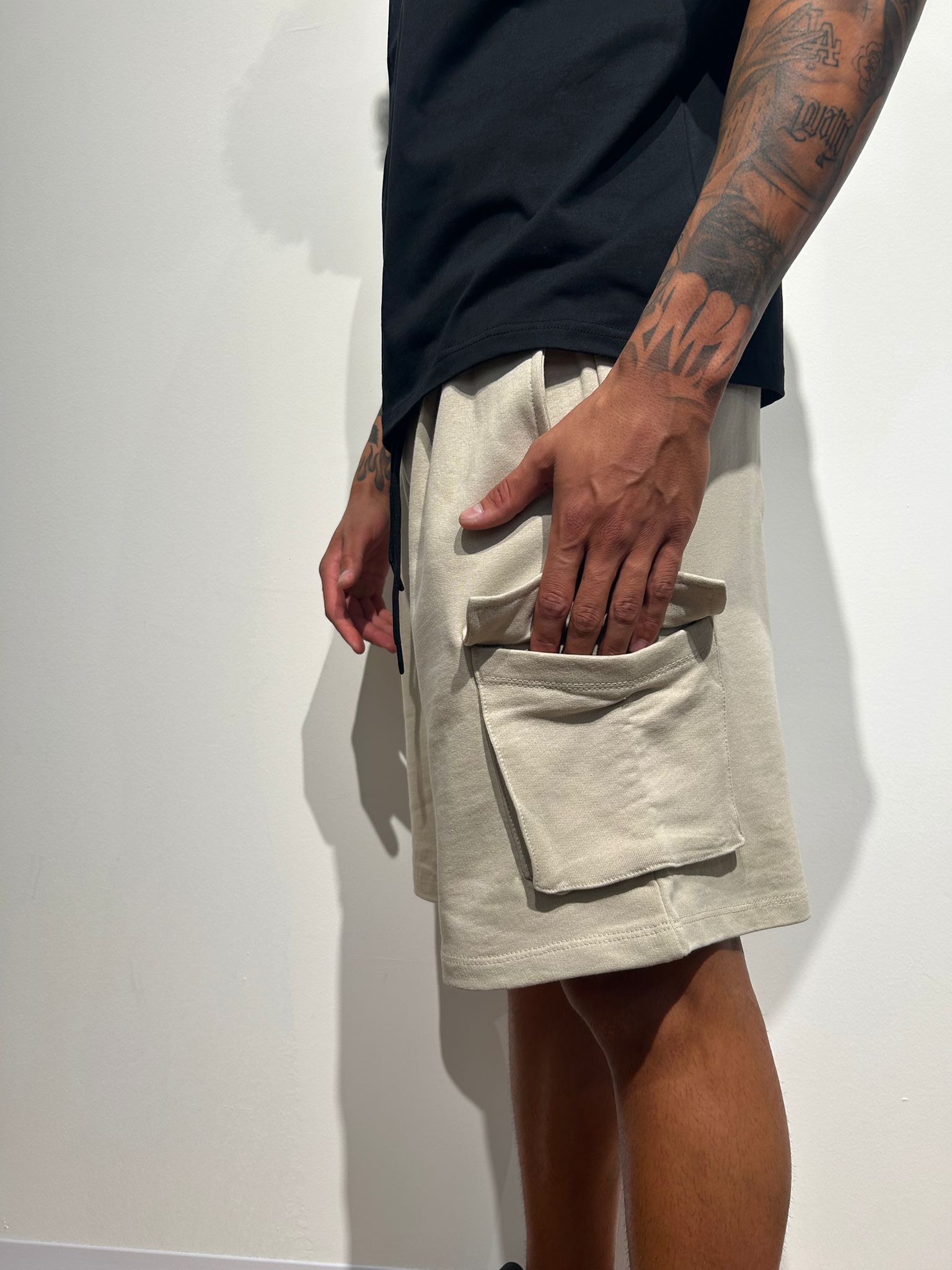 PANTA CARGO CORTO BEIGE