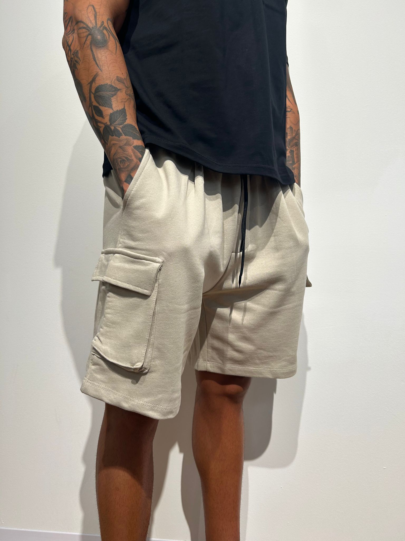 PANTA CARGO CORTO BEIGE