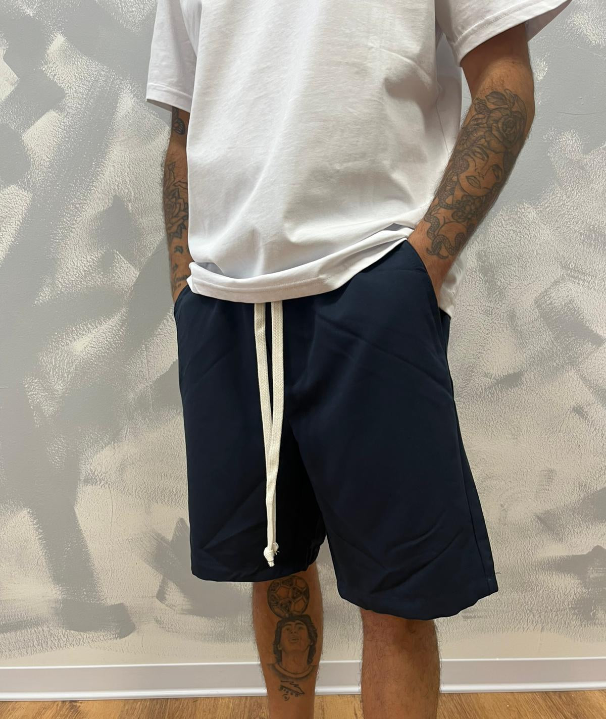 PANTALACCIO BLU CORTO