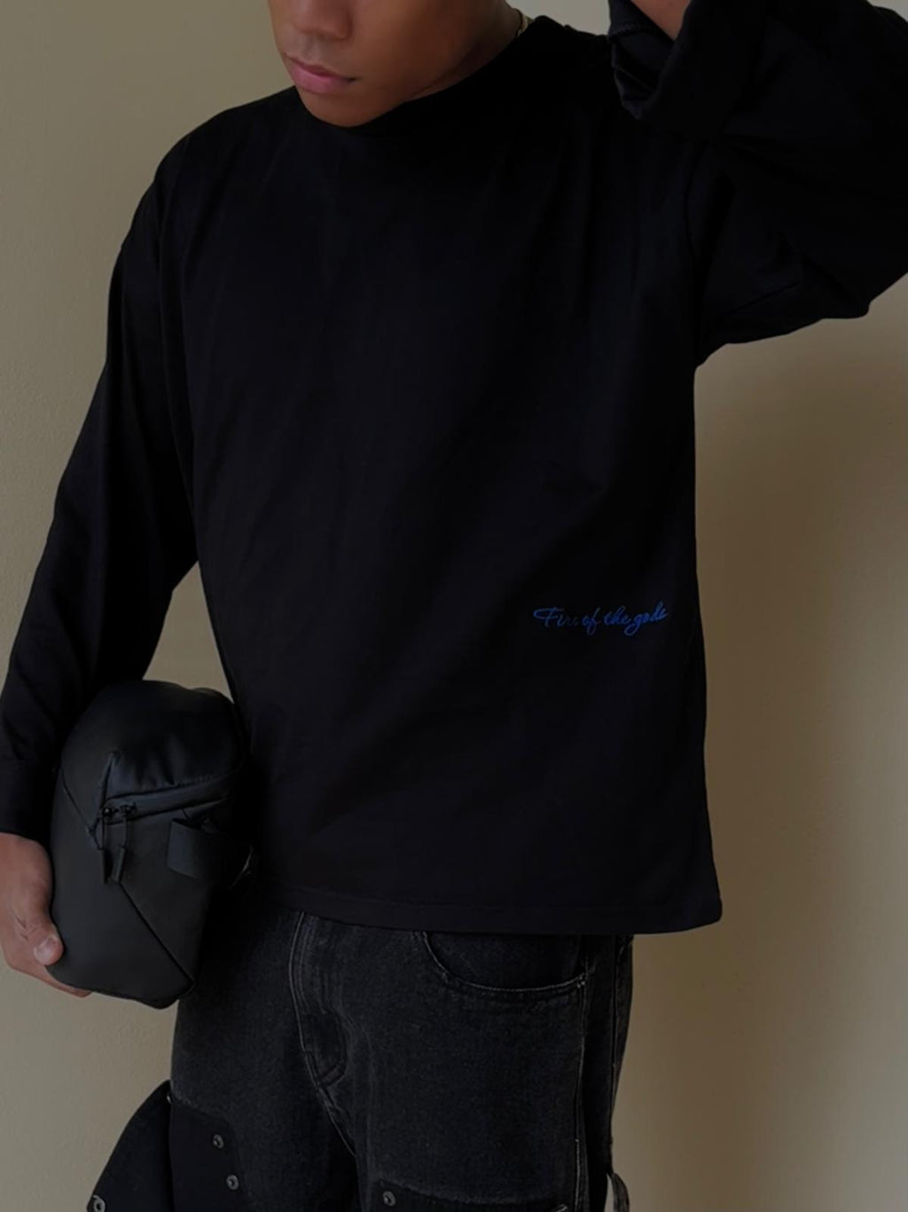 Longsleeve SEYTIEN NERO/BLU