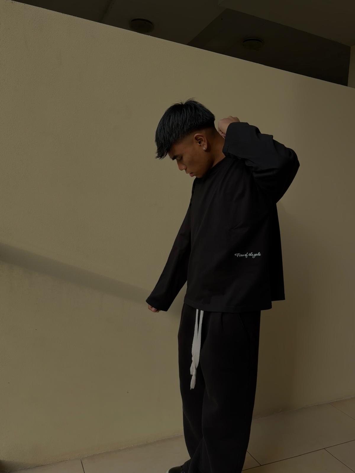 Longsleeve SEYTIEN NERO/BIANCO