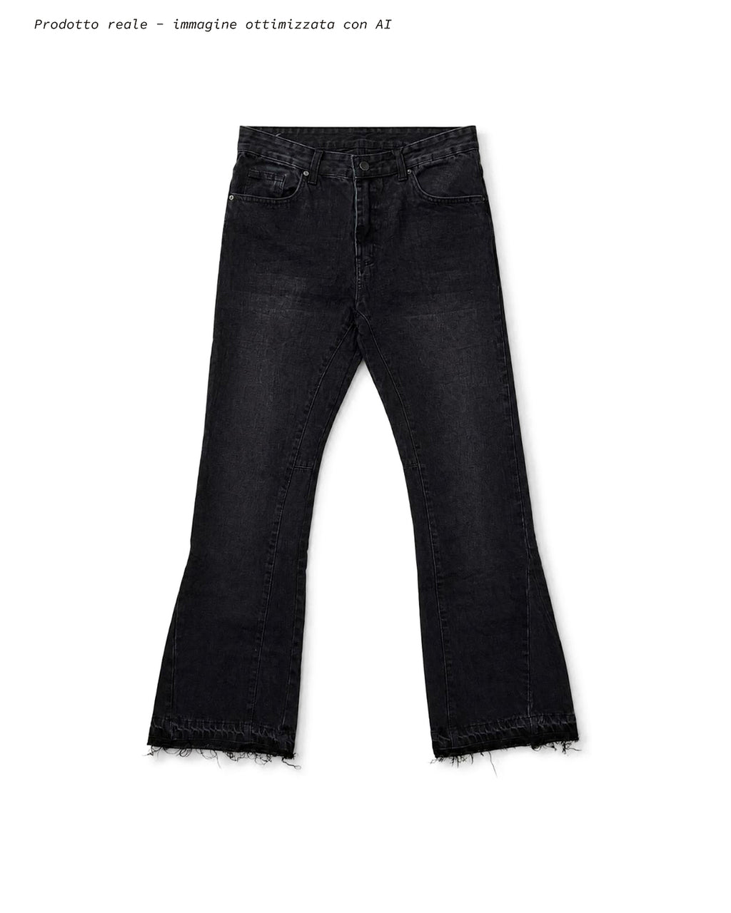 JEANS FLARED NERO VINTAGE