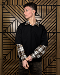 LONGSLEEVE CAMICIA MARRONE 