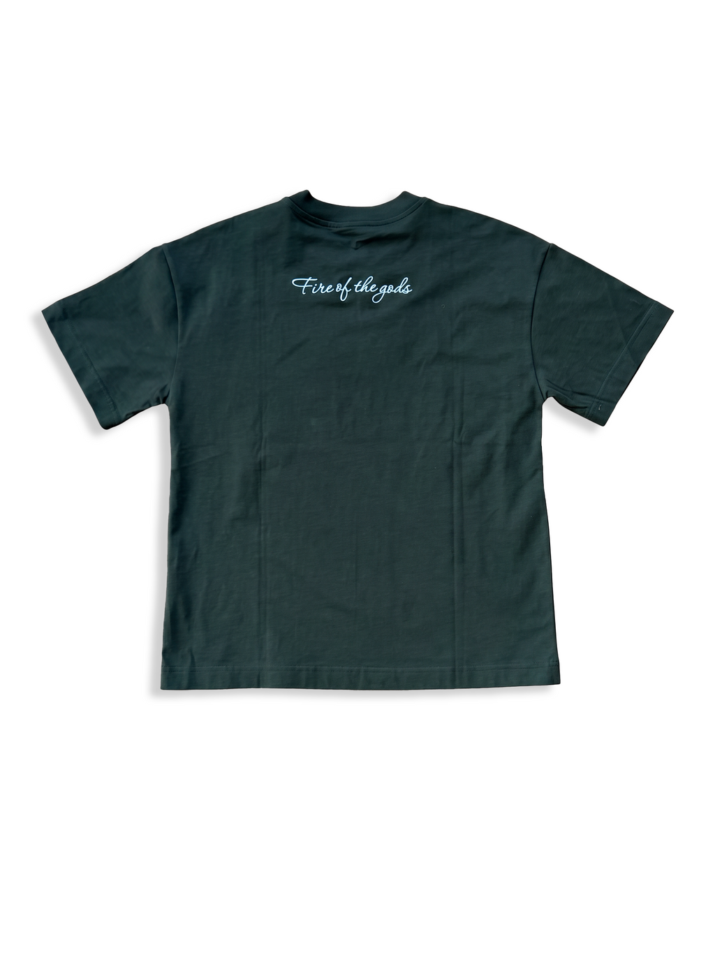 T-SHIRT FIRE OF VERDE LOGO BIANCO