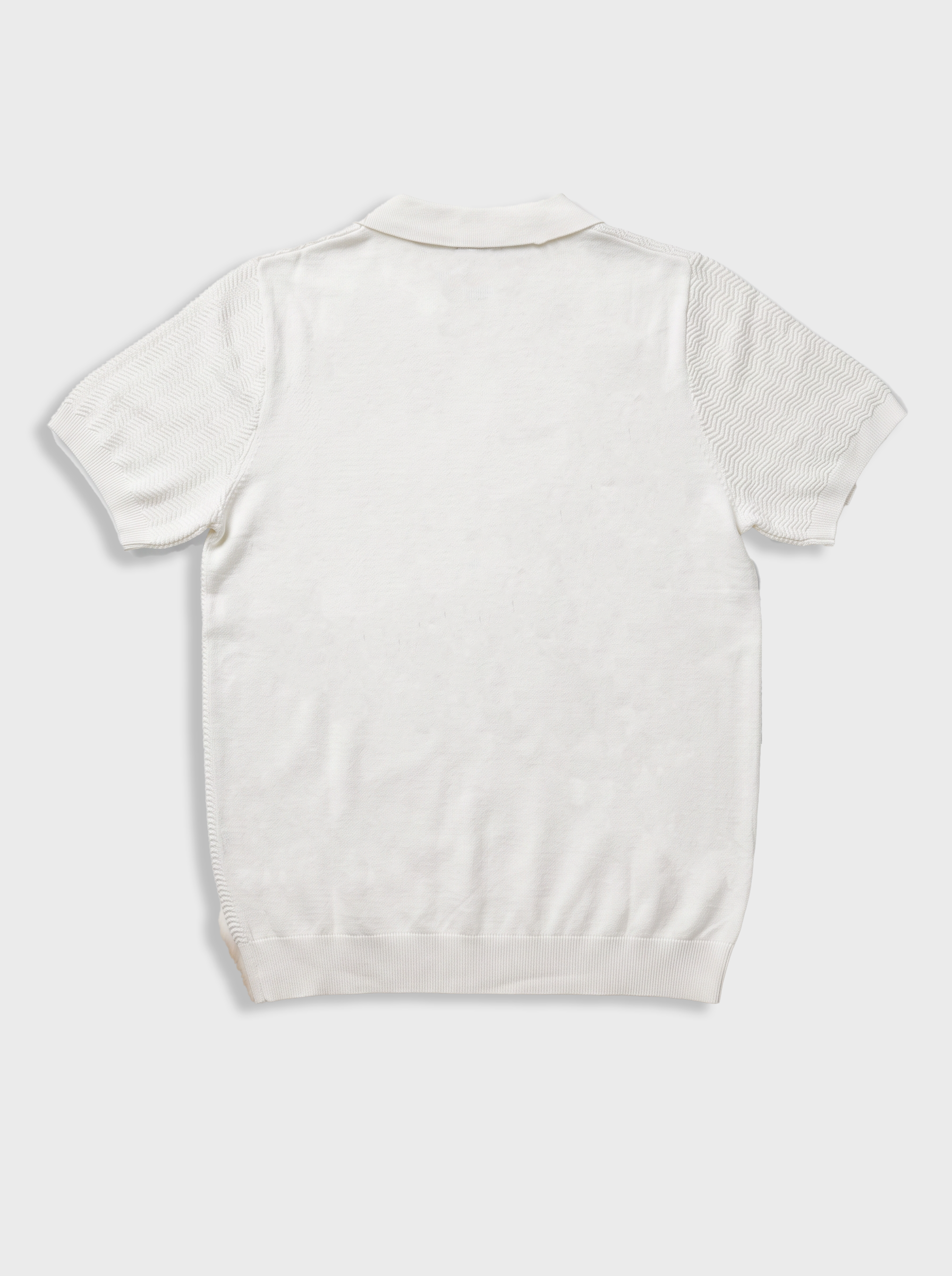 POLO  FILO TRAMA ONDE BIANCO