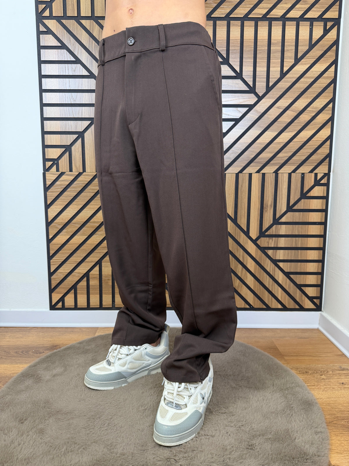 Pantalone Palm Oversize Cioccolato