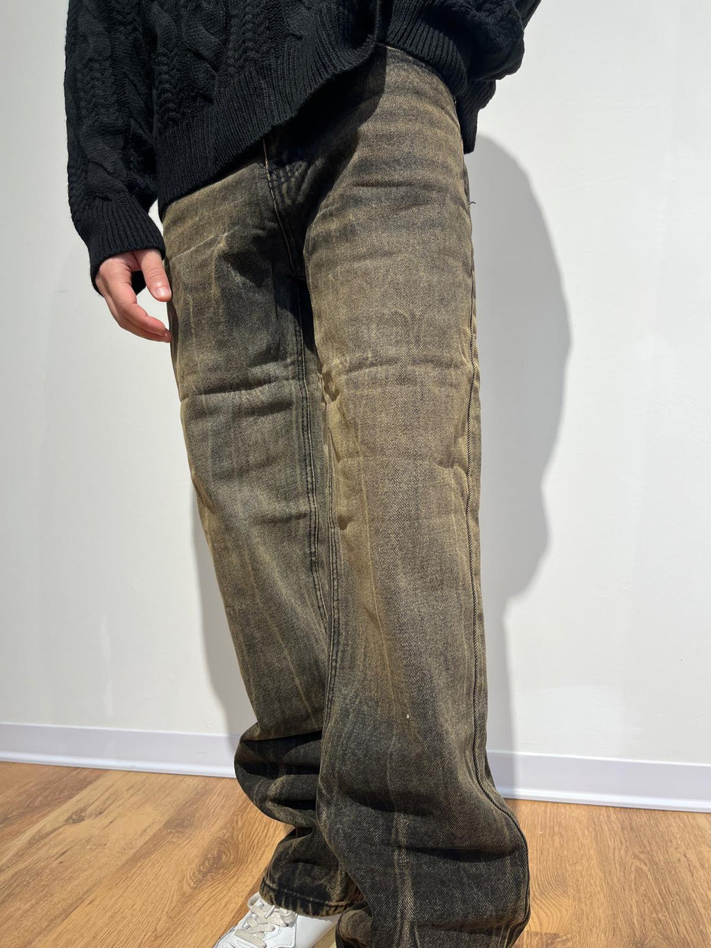 JEANS POLARIS MARRONE