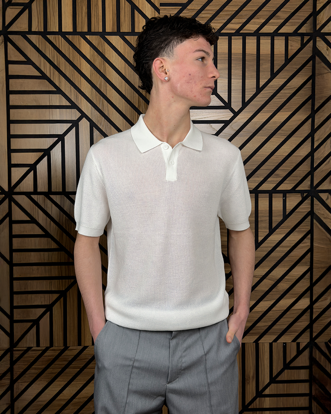 T-SHIRT POLO A MAGLIA MANICA CORTA 
