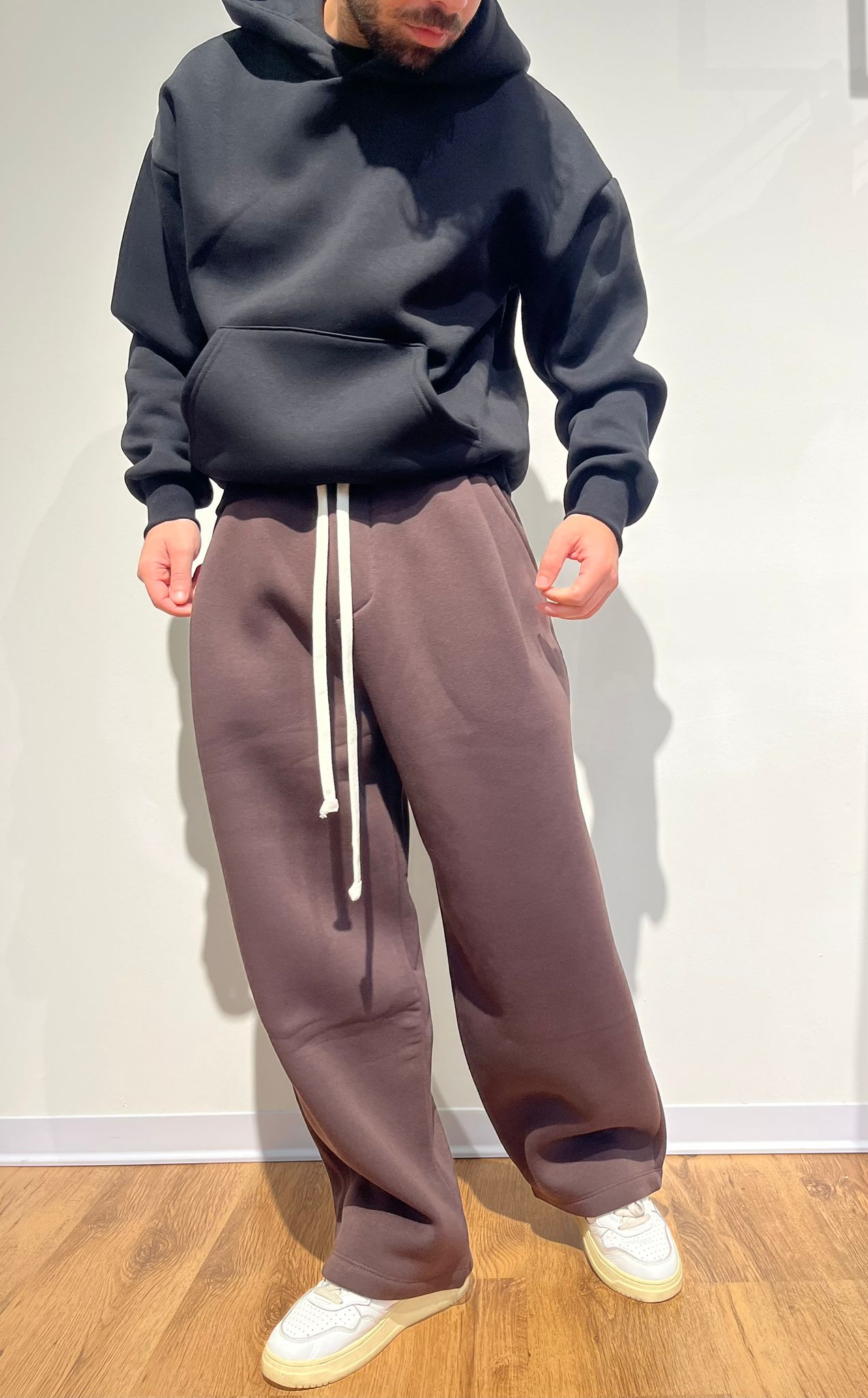 PANTALONE FONDO AMPIO CIOCCOLATO