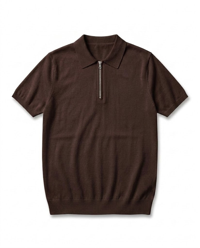 POLO FILO ZIP T.MORO