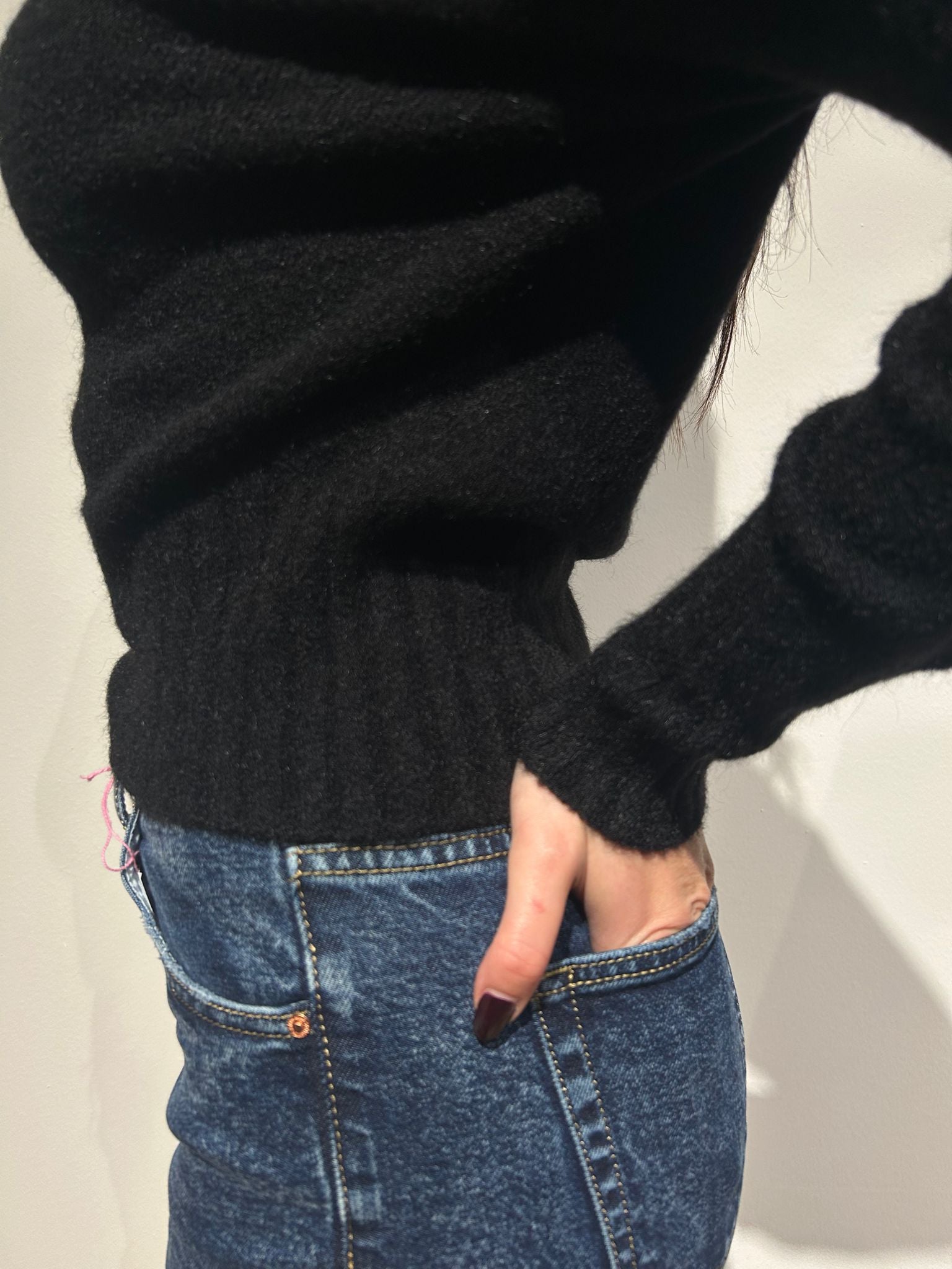 MAGLIONCINO 1/2 COLLO NERO