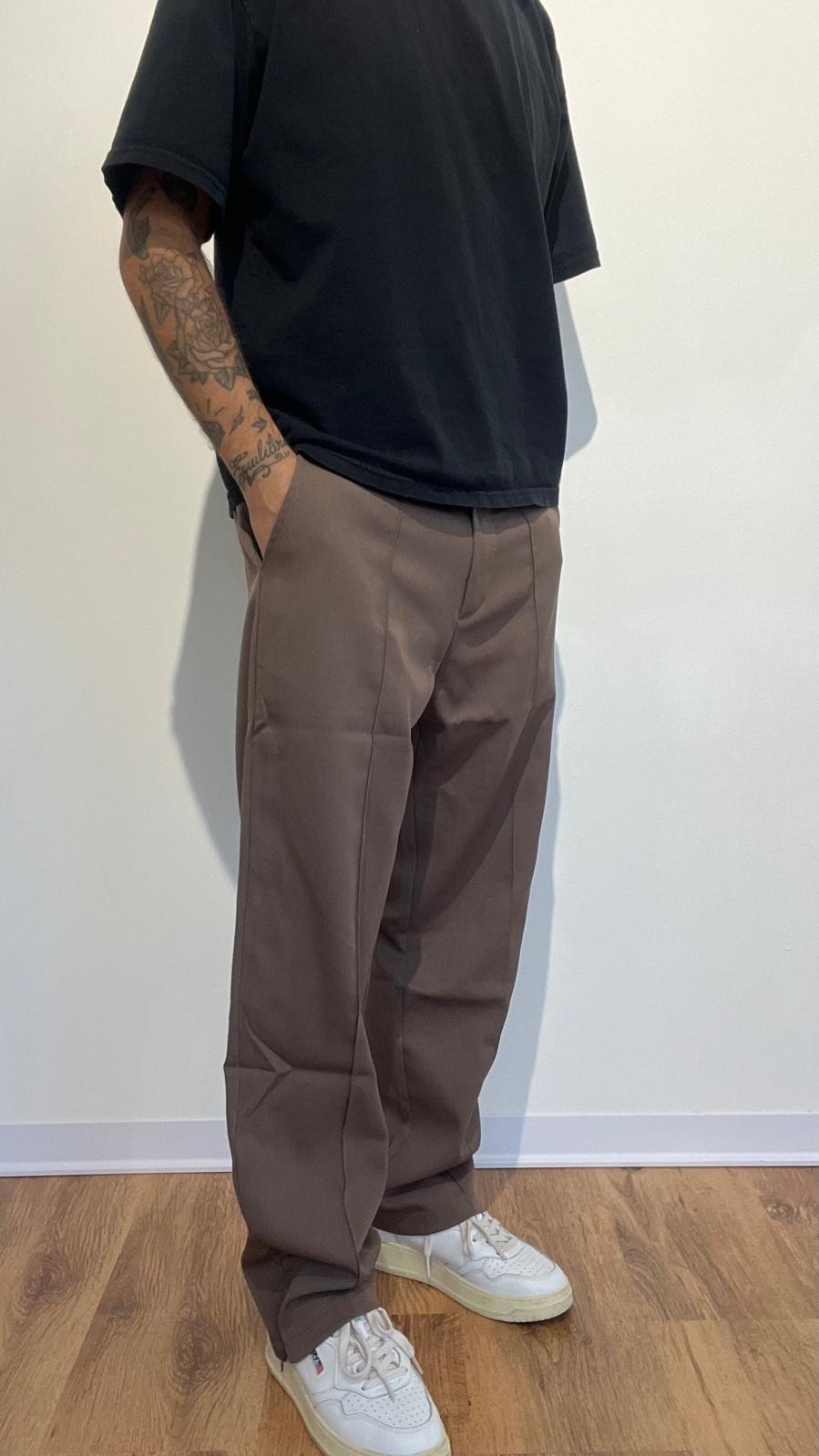 pantalone morbido palm marrone 
