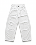 PANTALONE LINO FONDO AMPIO BIANCO