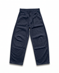 PANTALONE LINO FONDO AMPIO NAVY