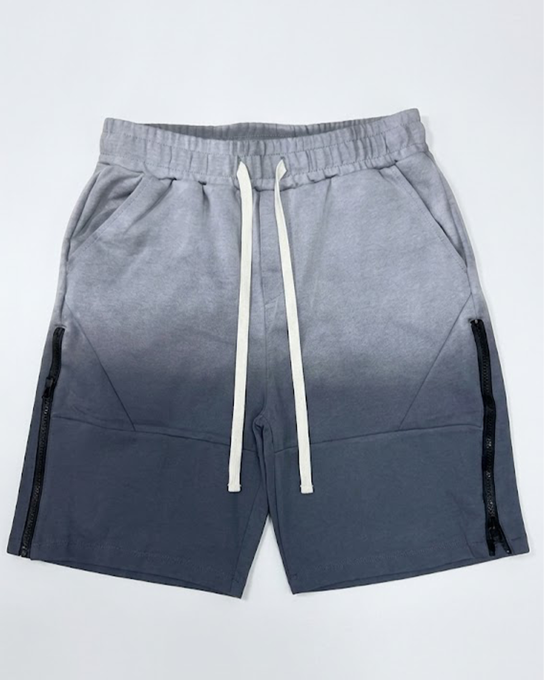 BERMUDA ZIP LATERALI GRIGIO