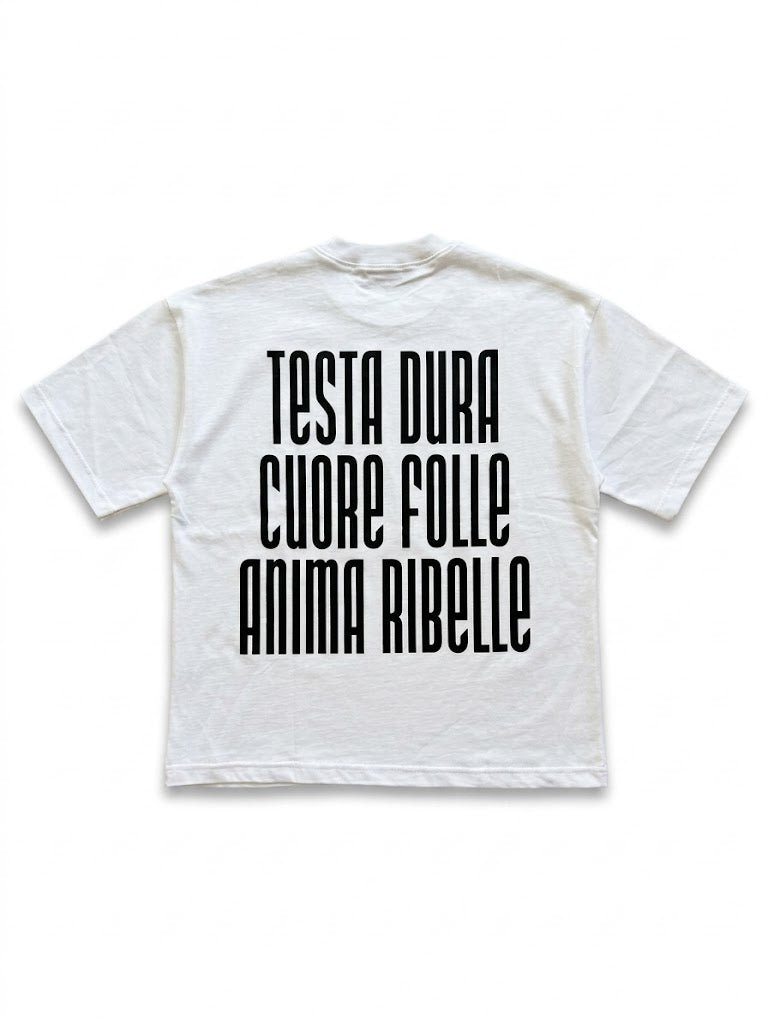 T-Shirt Testa Dura Bianca
