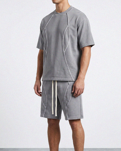 Coordinato Flared Grigio