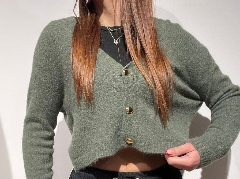 CARDIGAN CROP BOSCO