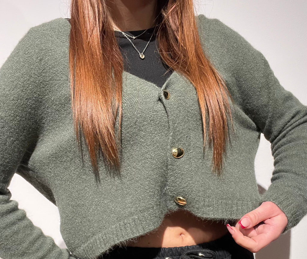 CARDIGAN CROP BOSCO